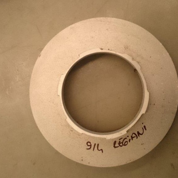914 mm Reggiani rotasyon şablonu başlığı, üzerinde ölçüsü ve makine markası yazılı