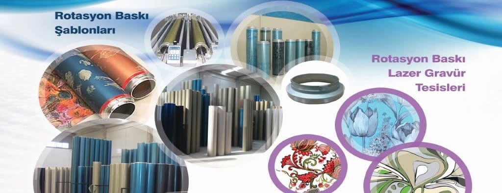 Farklı raport ve mesh ölçülerinde rotasyon baskı şablonları